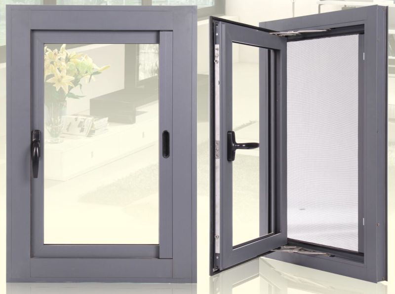 Latest Designs Aluminium Casement Window-with-Built in Mosquito Net